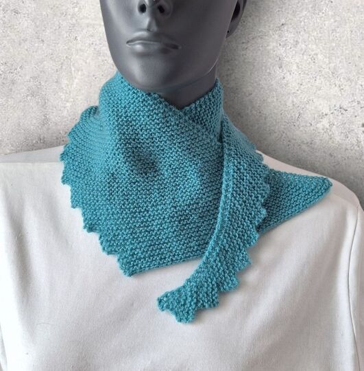 Strickanleitung Mini - Sicheltuch, kleiner Schal, Halstuch    #371