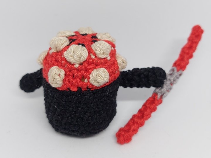 Anleitung zum häkeln eines dunklen Lords um ein leeres Ü-Ein