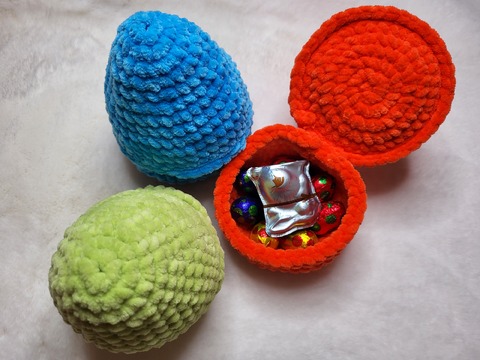 «NaschEi» Häkelanleitung - das befüllbare Klapp-Ei süsse Osterüberraschung