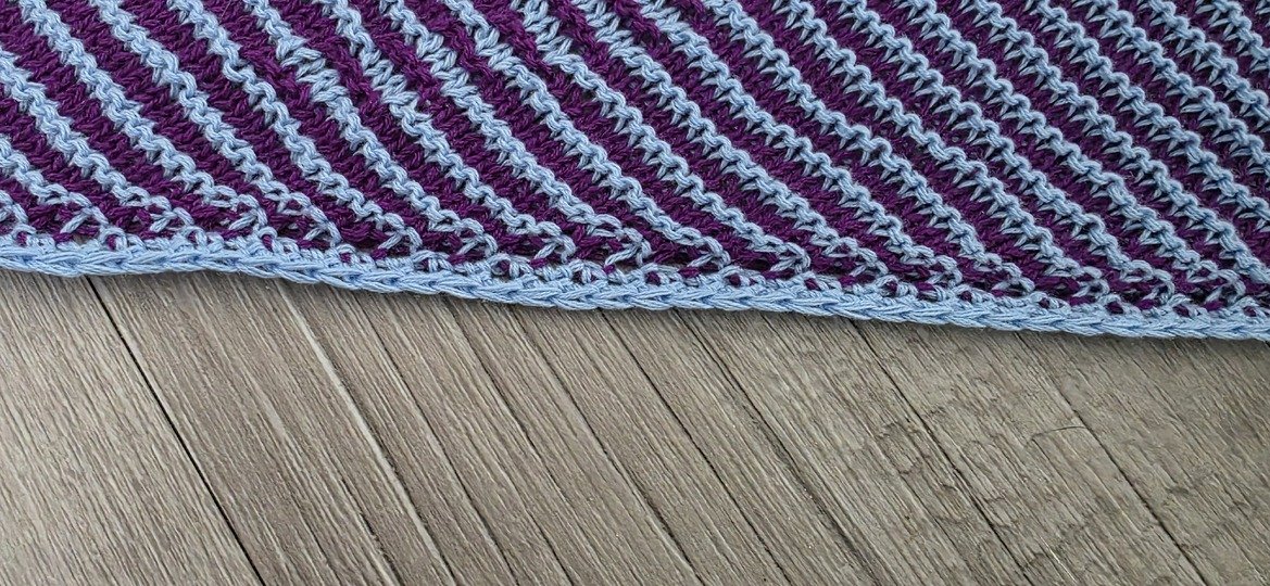 Meerjungfrau, Schattenstricken, Illusionsstricken, Motivtuch