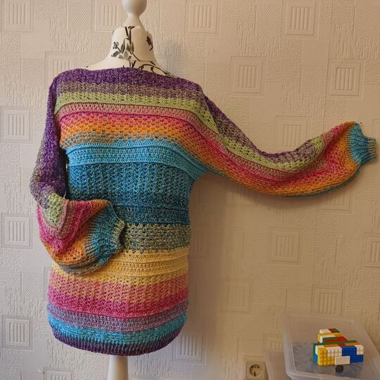 Häkelanleitung 1 Bobbel Pullover Joana