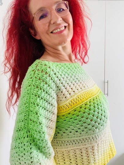 Häkelanleitung 1 Bobbel Pullover Joana