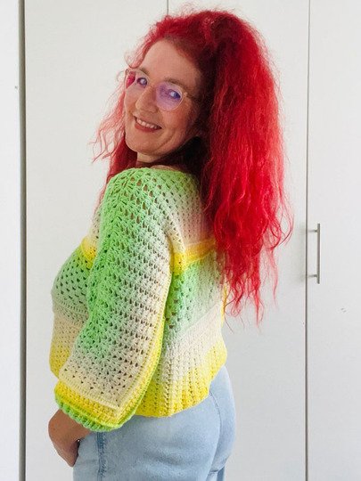 Häkelanleitung 1 Bobbel Pullover Joana