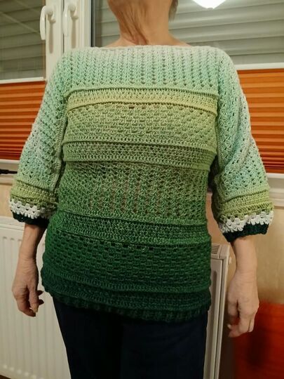 Häkelanleitung 1 Bobbel Pullover Joana