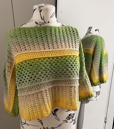 Häkelanleitung 1 Bobbel Pullover Joana