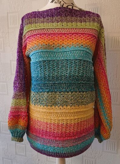 Häkelanleitung 1 Bobbel Pullover Joana