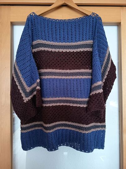 Häkelanleitung 1 Bobbel Pullover Joana