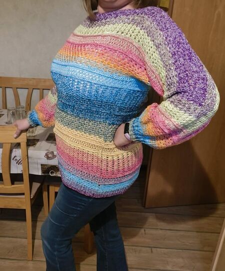 Häkelanleitung 1 Bobbel Pullover Joana