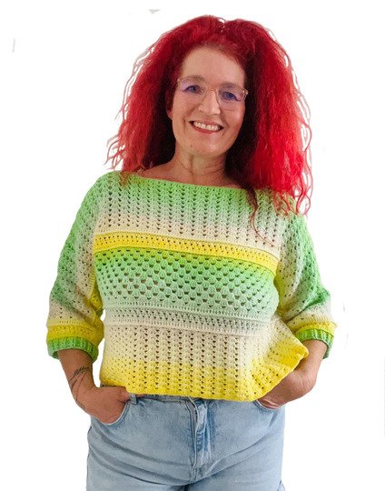 Häkelanleitung 1 Bobbel Pullover Joana