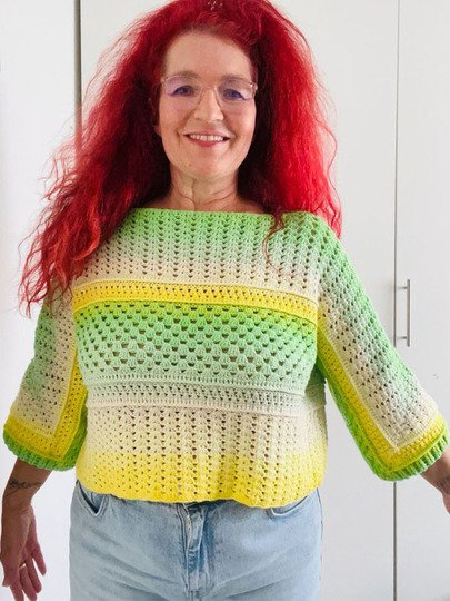 Häkelanleitung 1 Bobbel Pullover Joana