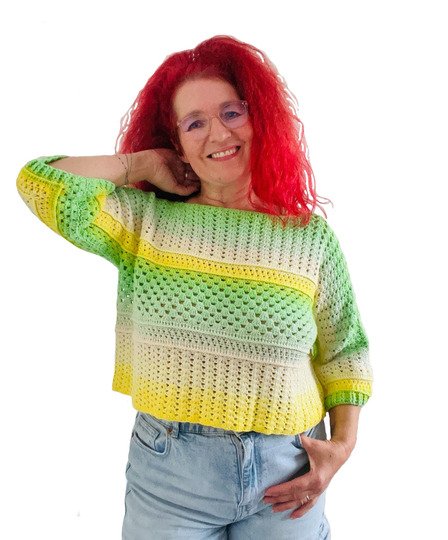 Häkelanleitung 1 Bobbel Pullover Joana