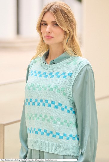 Pullunder mit Jacquardmuster