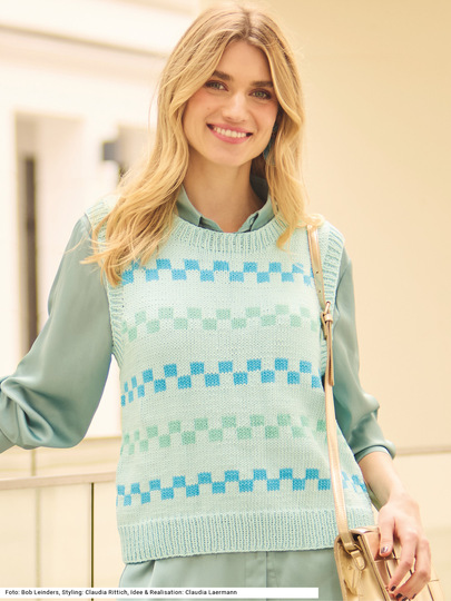 Pullunder mit Jacquardmuster