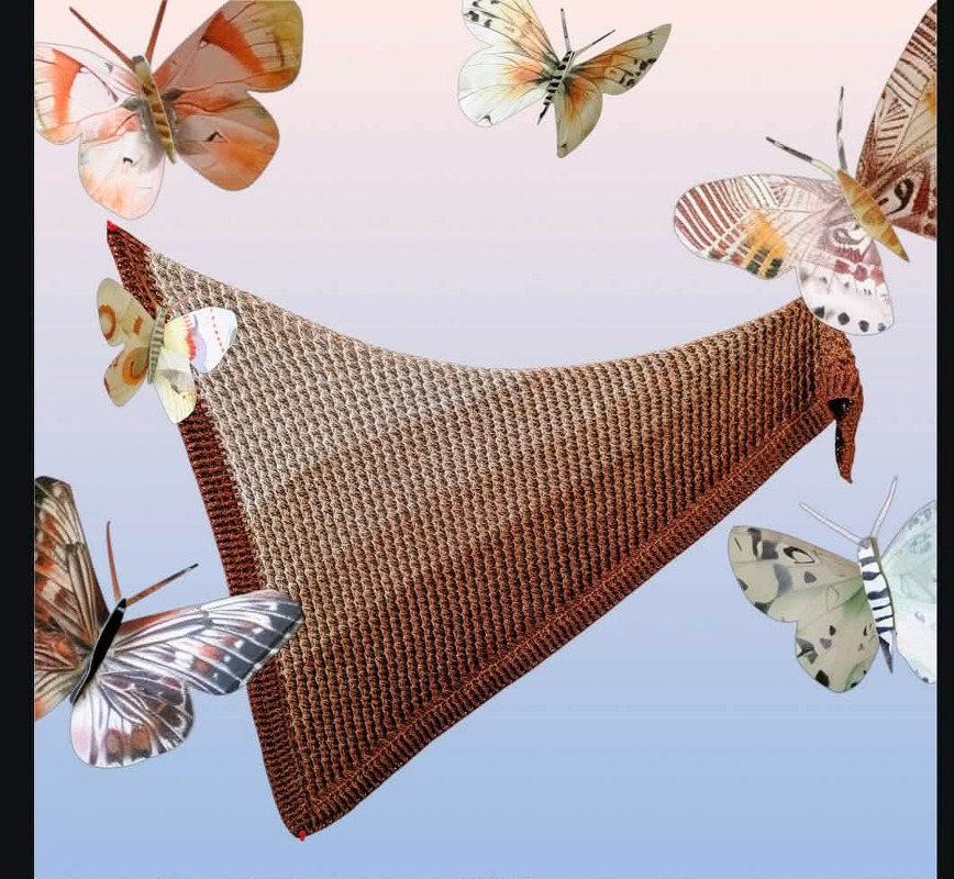 Melli ein asymmetrisches Tuch für melierte Bobbel - Bild 4