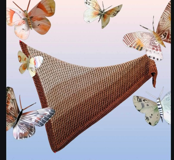 Melli ein asymmetrisches Tuch für melierte Bobbel