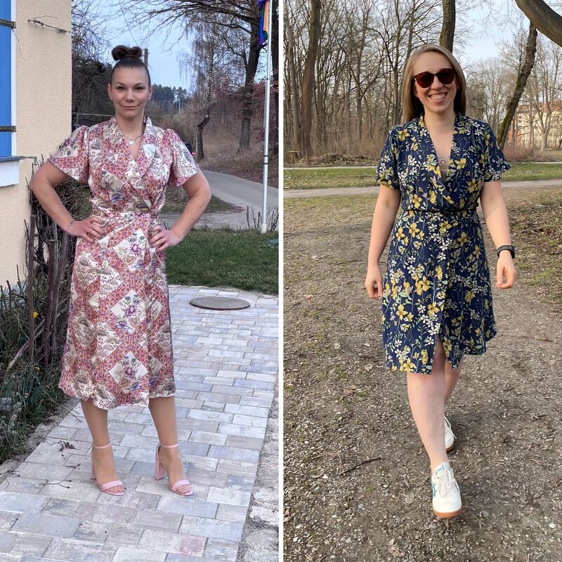 Schnittmuster Wickelkleid IRIS – A-Linie, Schalkragen & Nahttaschen | Gr. 3 - Bild 3