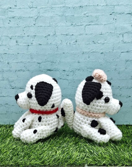 Dalmatian Couple- Crochet Pattern- English