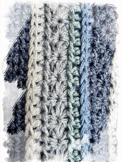 Anleitung für einen Cardigan im Sternchenmuster mit breiten Bündchen