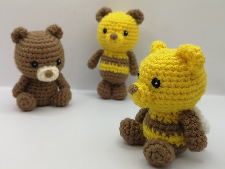 Bienen-Teddybär - einfache Häkelanleitung PDF - Amigurumi by NiggyArts