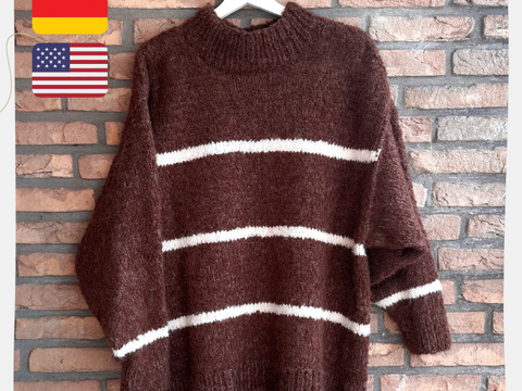 Pullover Teddy | Onesize/Oversize | Strickanleitung | Deutsch & Englisch