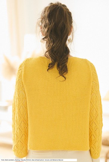 Ajourmuster-Raglanjacke