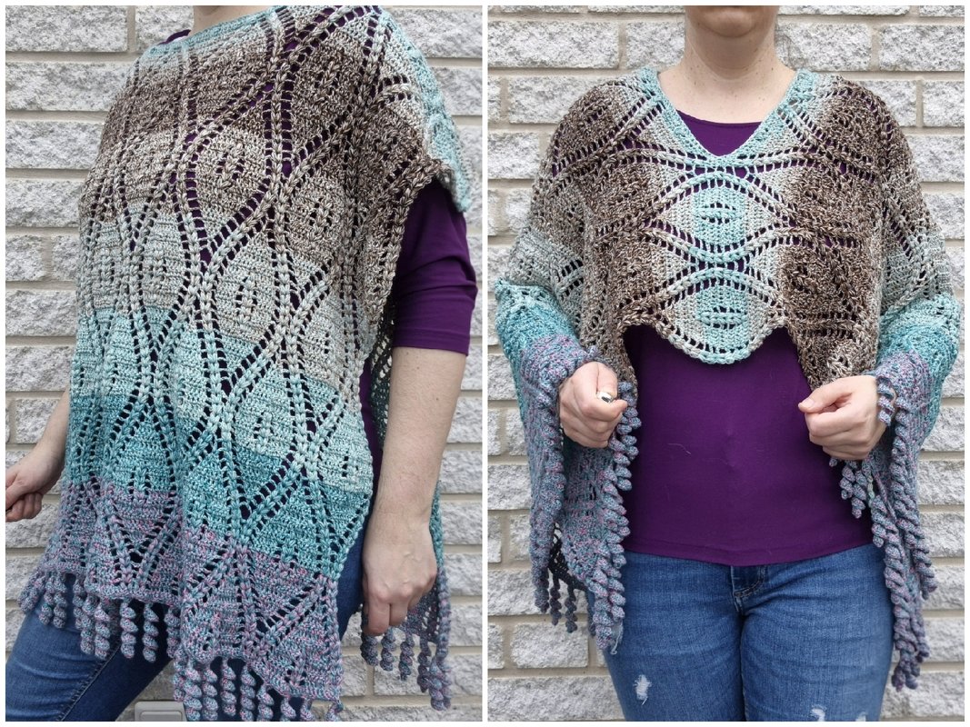 Häkelanleitung Poncho Asra