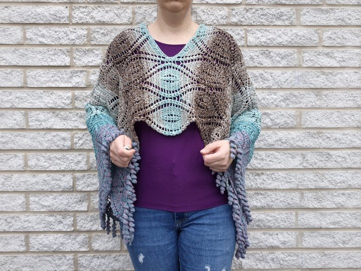 Häkelanleitung Poncho Asra