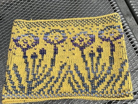 Loop Pusteblume - tunesisch gehäkelt