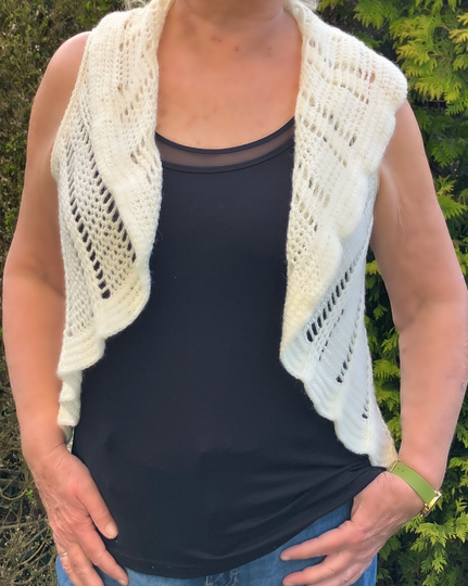 Ein Kreis, der zu einer Weste wird - Häkelanleitung