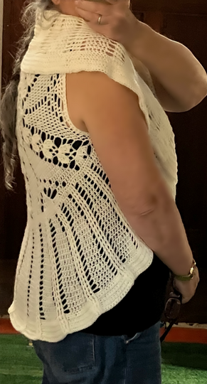 Ein Kreis, der zu einer Weste wird - Häkelanleitung