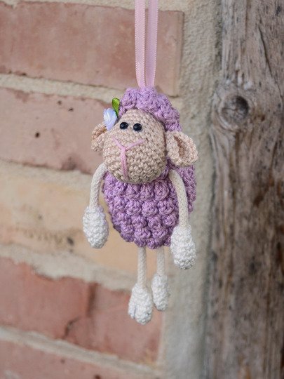 Schaf mit Baumelbeinen zum Hängen oder Stellen Frühling Ostern