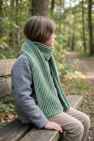 Knitting Pattern TwinTone Scarf | Two-Color Brioche Scarf | PDF