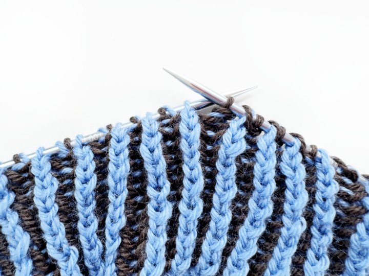 Knitting Pattern TwinTone Scarf | Two-Color Brioche Scarf | PDF