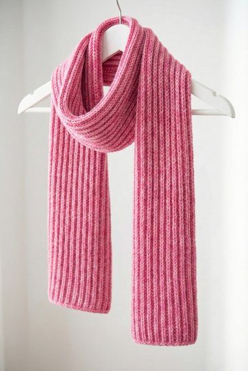 Knitting Pattern TwinTone Scarf | Two-Color Brioche Scarf | PDF