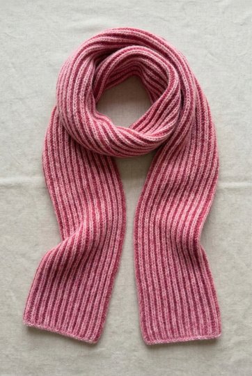 Knitting Pattern TwinTone Scarf | Two-Color Brioche Scarf | PDF