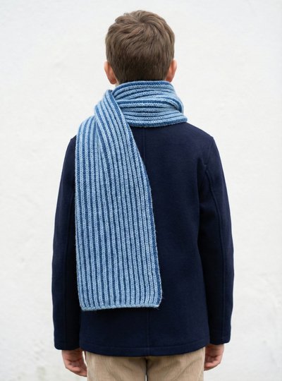 Strickanleitung TwinTone Schal | zweifarbiger Brioche Schal | PDF Anleitung