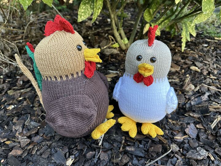 Strickanleitung - Hilda Huhn & Hugo Hahn