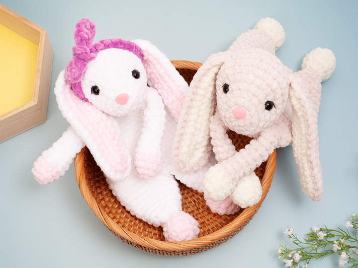 Häkelanleitung Schmusetuch Hase – Süßes Schnuffeltuch für Babys