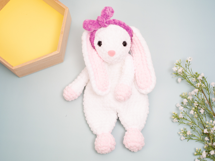 Häkelanleitung Schmusetuch Hase – Süßes Schnuffeltuch für Babys