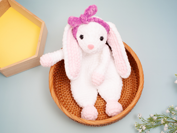 Häkelanleitung Schmusetuch Hase – Süßes Schnuffeltuch für Babys