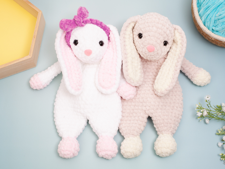 Häkelanleitung Schmusetuch Hase – Süßes Schnuffeltuch für Babys