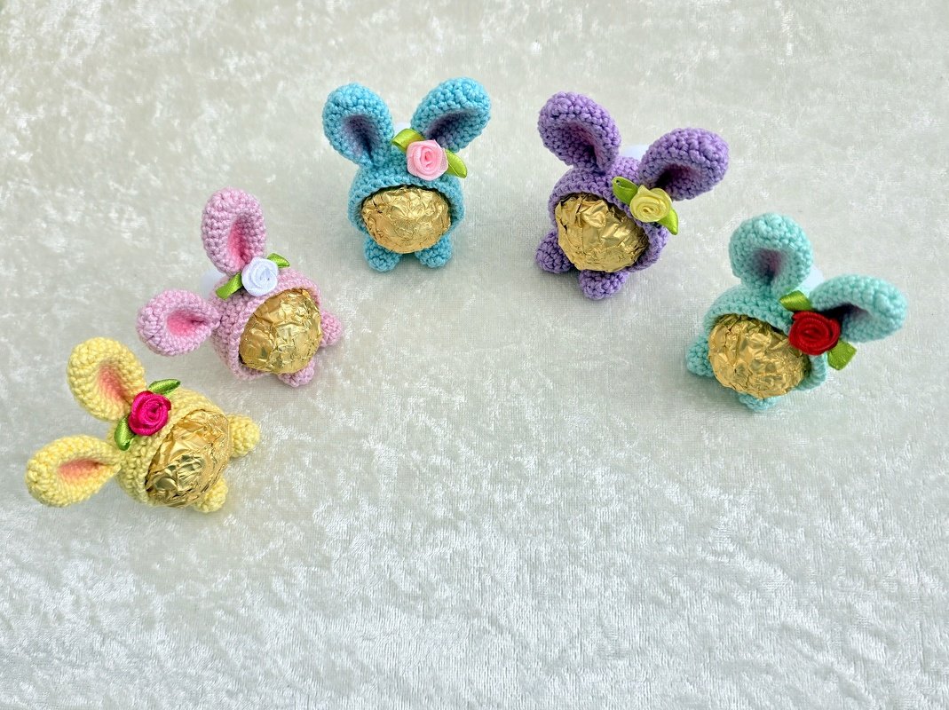 Häkelanleitung: Pralinen-Häschen „Naschmich“ - Die süße Osterüberraschung - Bild 5