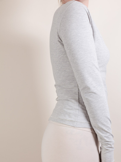 Long Sleeve Slim Fit Sewing Pattern with Extra Long Sleeves - Petite-Plus