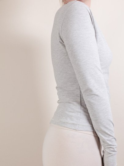 Longsleeve Schnittmuster Slim Fit mit extra langen Ärmeln - Petite-Plus