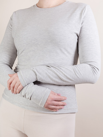 Long Sleeve Slim Fit Sewing Pattern with Extra Long Sleeves - Women