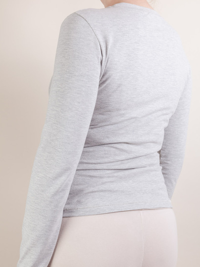 Longsleeve Schnittmuster Slim Fit mit extra langen Ärmeln - Damen