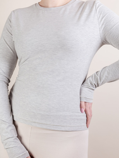 Longsleeve Schnittmuster Slim Fit mit extra langen Ärmeln - Damen