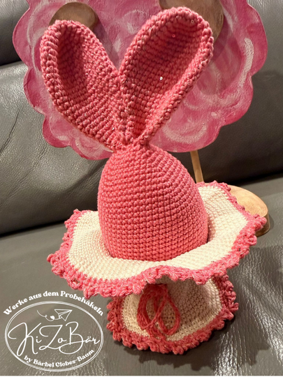 Hasenkörbchen mit Geschenkfach - Häkelanleitung für niedliche Osterdeko