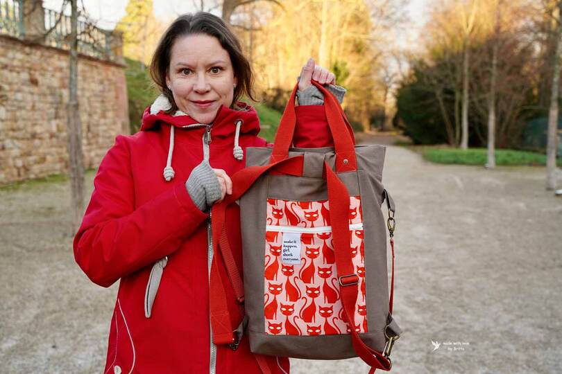 Schnittmuster Tasche mit Rucksackfunktion - Ganz schön tragbar
