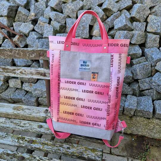 Schnittmuster Tasche mit Rucksackfunktion - Ganz schön tragbar